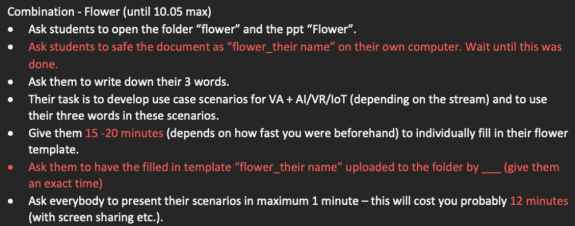 Flower – Instruction Flower - Instruction